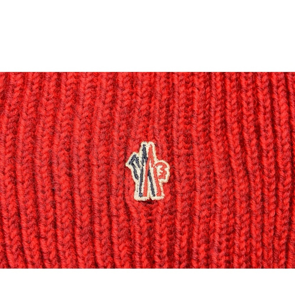 Authentic Moncler Red Wool Beanie with gift box - Picture 2 of 7